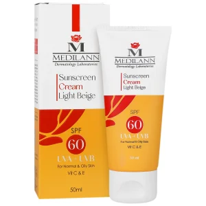 کرم ضد آفتاب پوست چرب و معمولی SPF60 مدیلن