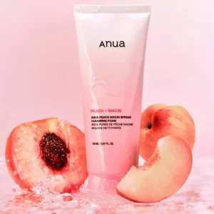 فوم پاک کننده هلو و نیاسین آنوا 3 Anua Peach Niacin Spread Cleansing Foam 150m l 600x600 1