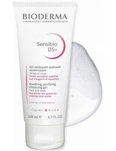 کرم التیام بخش پوست حساس بایودرما حجم 200 میلی لیتر 3 Bioderma Sensibio DS Soothing Purifying Cleansing Gel 2