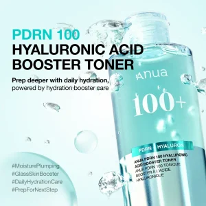 تونر بوستر هیالورونیک اسید و PDRN آنوا 4 Detail PDRN100HyaluronicAcidBoosterToner 01