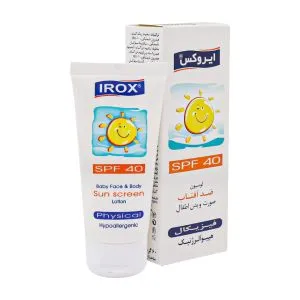 لوسیون ضد آفتاب فیزیکال کودکان SPF40 ایروکس 3 Irox Baby Sunscreen Lotion SPF40 60