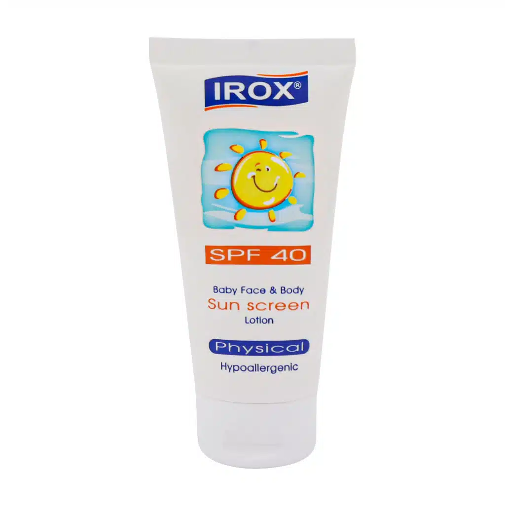 لوسیون ضد آفتاب فیزیکال کودکان SPF40 ایروکس 1 لوسیون ضد آفتاب فیزیکال کودکان SPF40 ایروکس