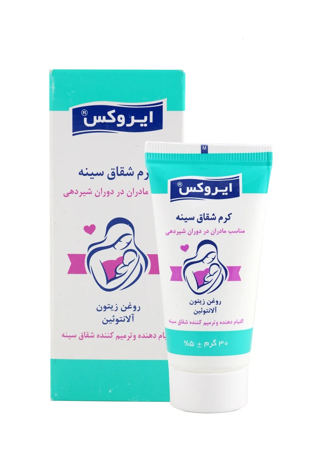 کرم شقاق سینه حاوی روغن زیتون ایروکس 2 کرم شقاق سینه حاوی روغن زیتون ایروکس