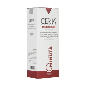 شامپو ضد ریزش مو مینوتا مناسب موهای آسیبدیده و چرب سریتا 200 میلی لیتر 4 cerita anti hairloss minuta for greasy hair 200ml 4