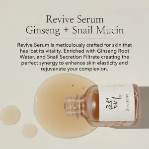 سرم حلزون و جنسینگ بیوتی اف جوسان 3 Beauty of Joseon Serum Line Revive Ginseng Snail Mucin Serum02