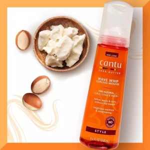 موس فر کننده مو ضد وز کنتو 3 Cantu Shea butter Natural WW Curling Mousse3