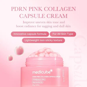 کرم کپسولی کلاژن مدی کیوب 4 Medicube PDRN Pink Collagen Capsule Cream1