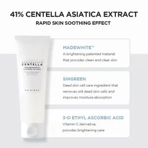 ژل شستشوی روشن کننده و تسکین دهنده کپسولی سنتلا 125 میلی لیتر 4 Skin1004 Madagascar Centella Tone Brightening Cleansing Gel Foam