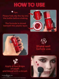 کالکشن توایلایت ساگا شیگلم 4 The Twilight Saga X SHEGLAM Forbidden Love Liquid Blush 5 600x799 1