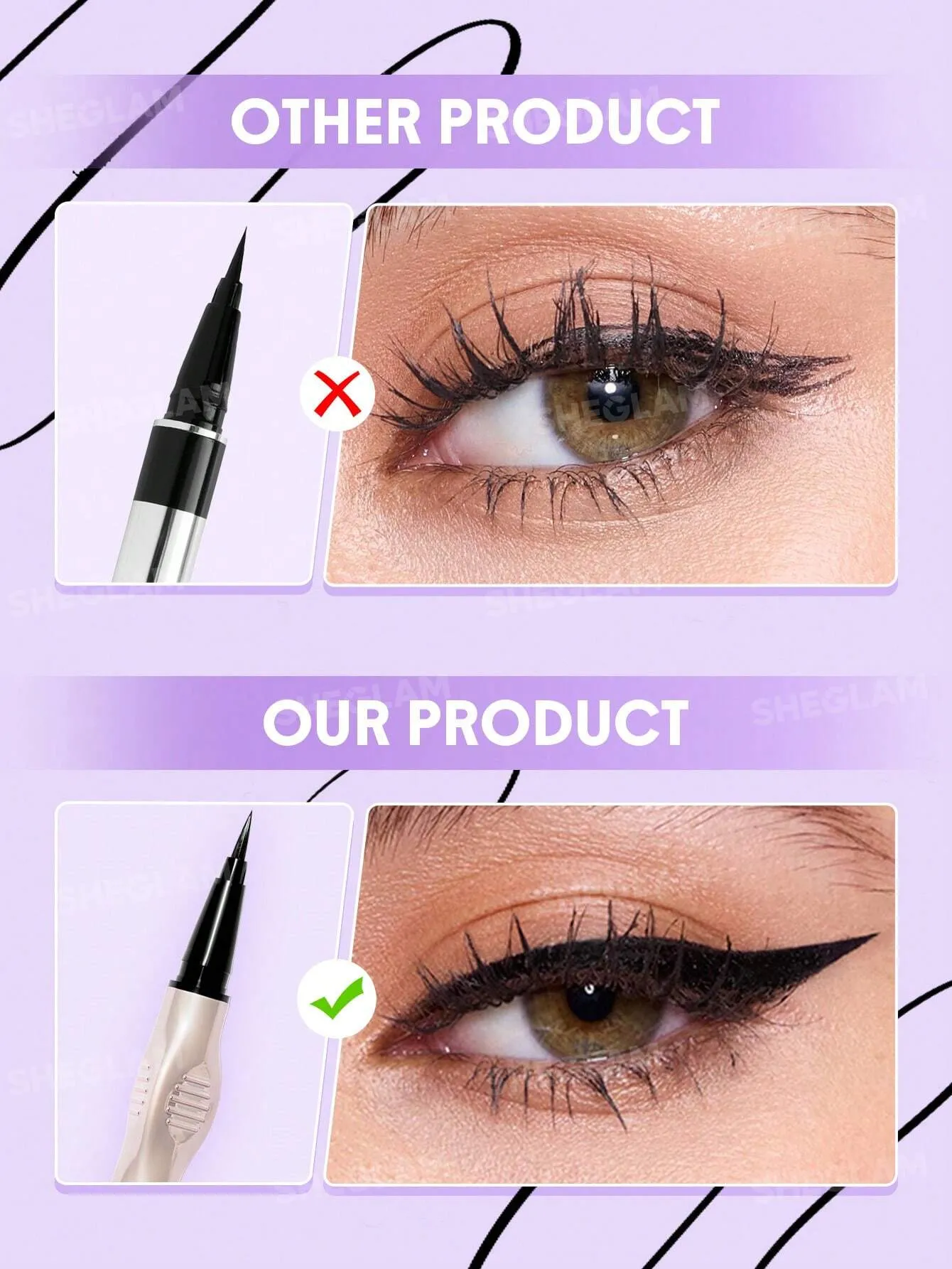 خط چشم ماژیکی گلاید کنترل شیگلم 0.5 میلی لیتر 2 خط چشم ماژیکی گلاید کنترل شیگلم 0.5 میلی لیتر