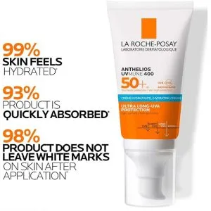 کرم ضد آفتاب و مرطوب کننده لاروش پوزای حجم 50 میلی لیتر 4 La Roche Posay Anthelios UVMune 400 Moisturizing Sunscreen 5