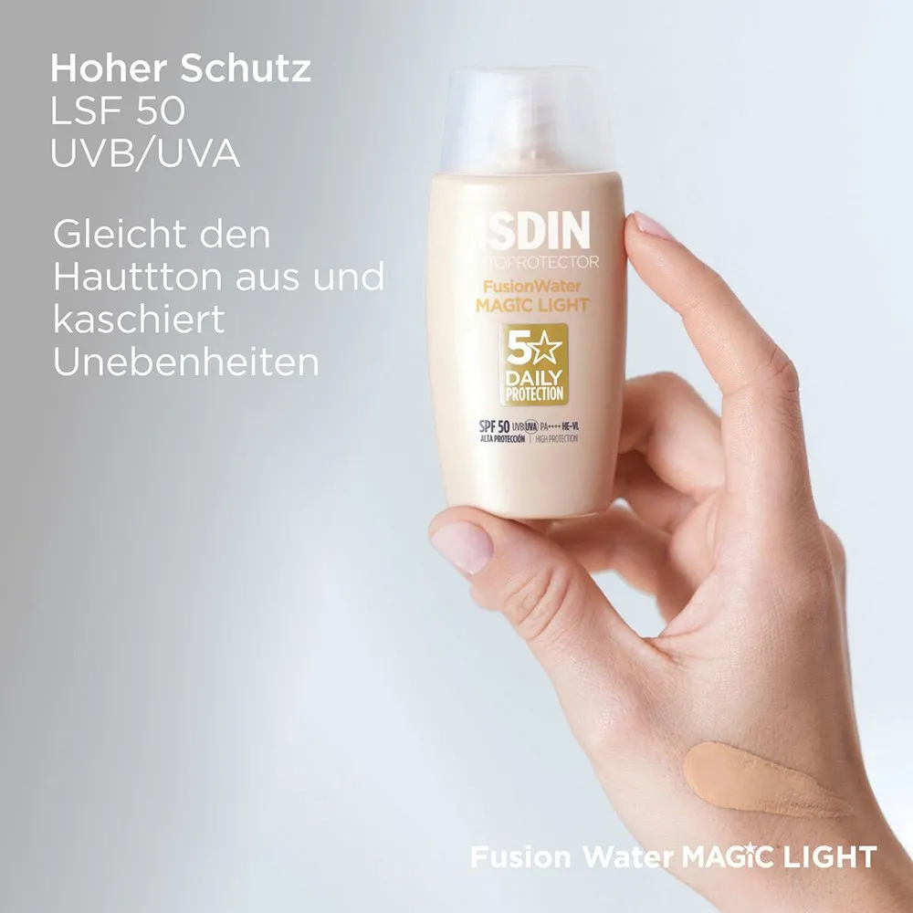 کرم ضد آفتاب فیوژن واتر مجیک SPF 50 Light ایزدین ۵۰ میلیلیتر 3 کرم ضد آفتاب فیوژن واتر مجیک SPF 50 Light ایزدین ۵۰ میلیلیتر