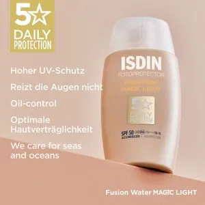 کرم ضد آفتاب فیوژن واتر مجیک SPF 50 Light ایزدین ۵۰ میلیلیتر 8 17618388 5 g