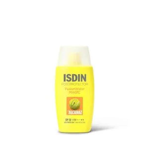 ضد آفتاب فیوژن واتر مجیک آلکاراز SPF 50 بی رنگ ایزدین ۵۰ میلی‌لیتر