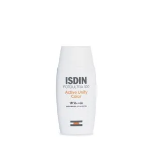 مایع ضد آفتاب روشن کننده اکتیو یونیفای SPF 50 رنگی ایزدین ۵۰ میلی‌لیتر