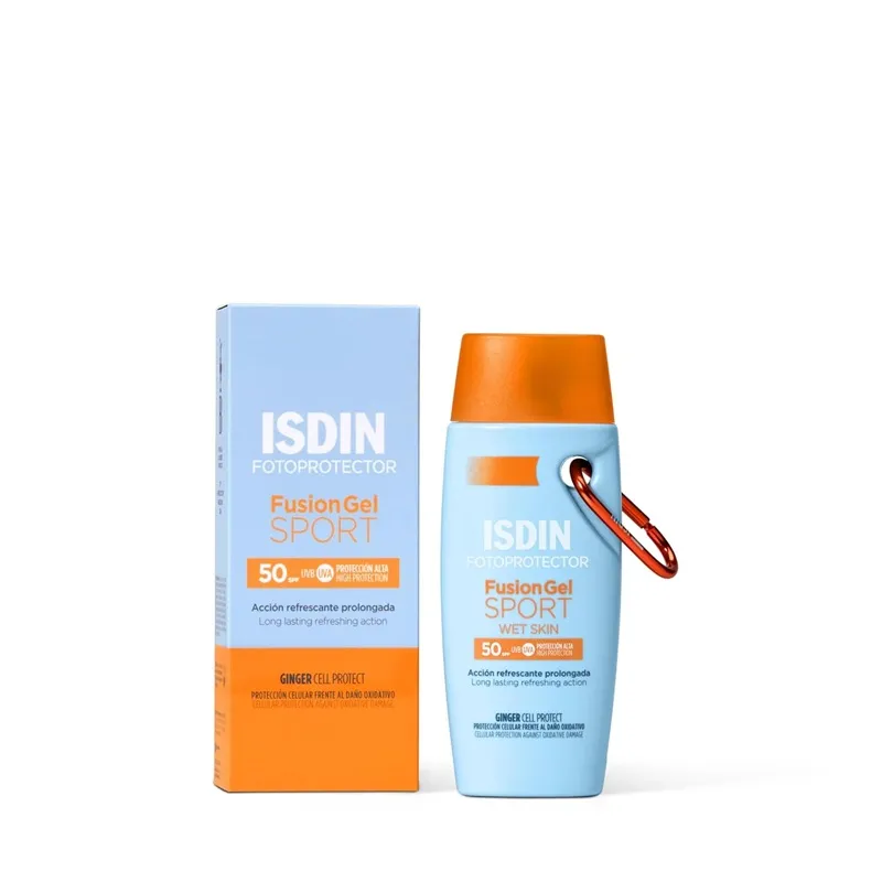 ژل ضد آفتاب آنتی اکسیدان فیوژن ژل اسپورت SPF 50 بی رنگ ایزدین 100 میلیلیتر 1 ژل ضد آفتاب آنتی اکسیدان فیوژن ژل اسپورت SPF 50 بی رنگ ایزدین 100 میلیلیتر