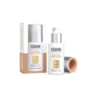 کرم ضد آفتاب ترمیم کننده ایج ریپر SPF 50 رنگی ایزدین 50 میلی‌لیتر