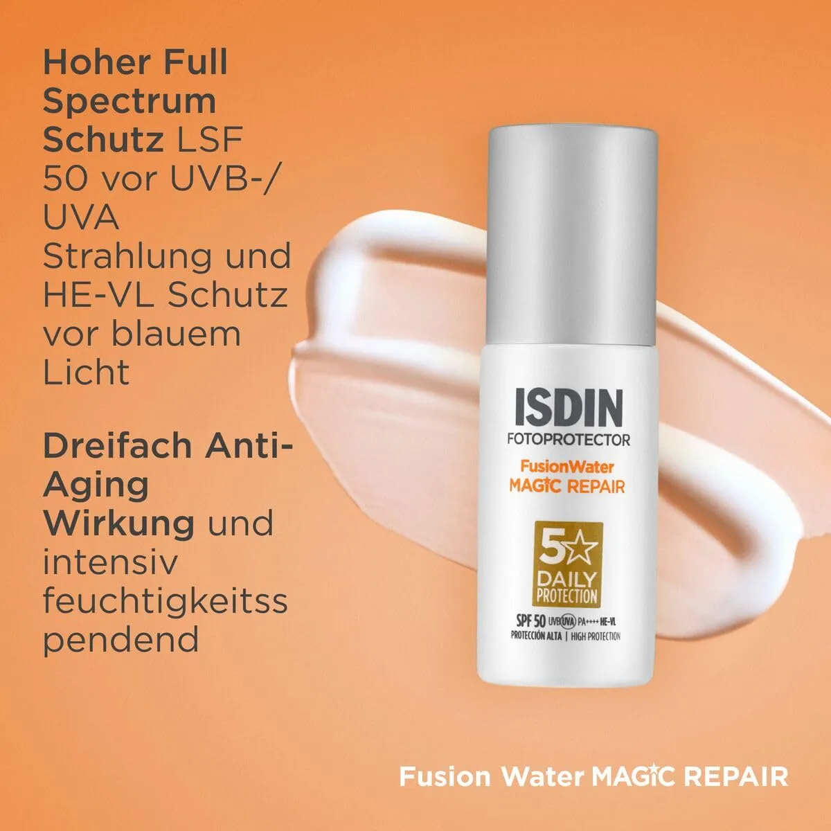 کرم ضد آفتاب ترمیم کننده ایج ریپر SPF 50 بی رنگ ایزدین ۵۰ میلیلیتر 4 کرم ضد آفتاب ترمیم کننده ایج ریپر SPF 50 بی رنگ ایزدین ۵۰ میلیلیتر