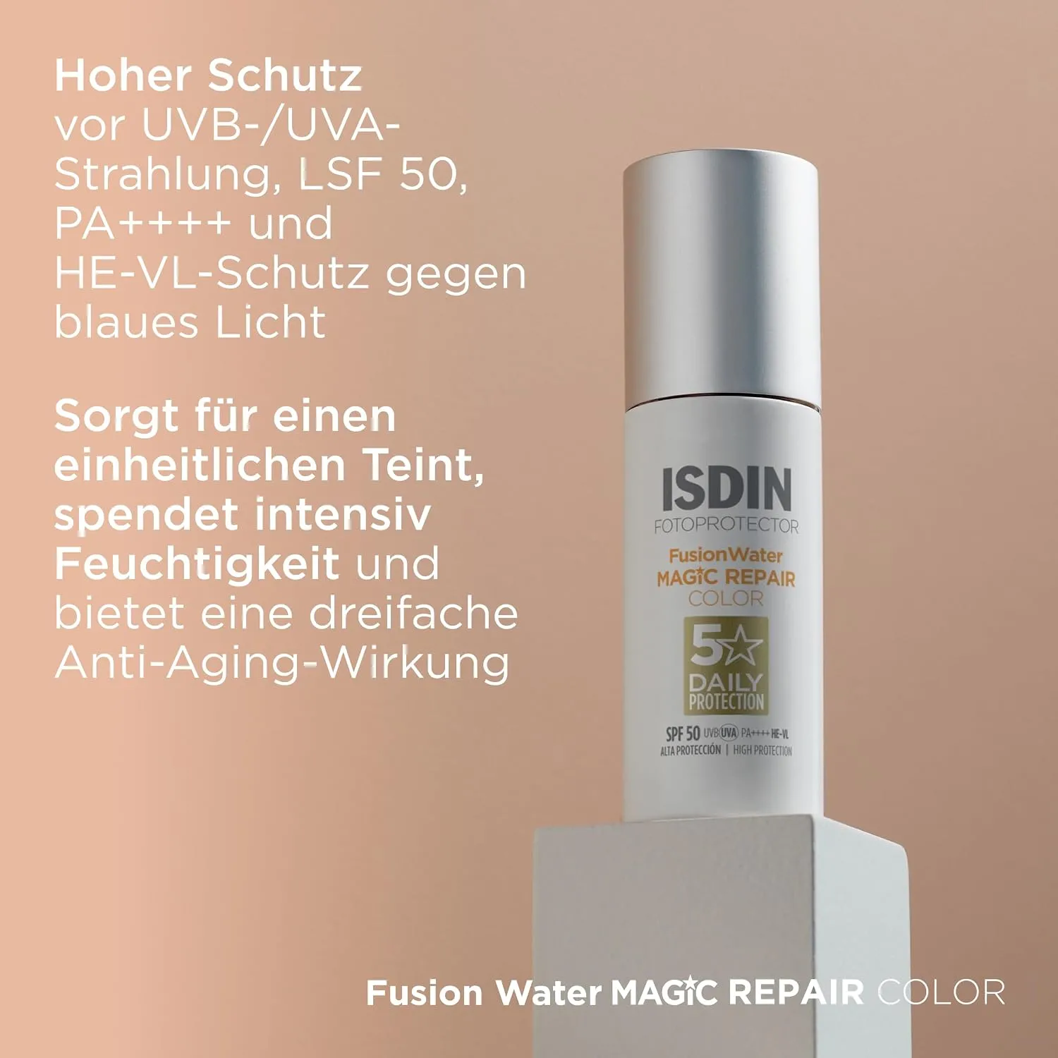 کرم ضد آفتاب ترمیم کننده ایج ریپر SPF 50 رنگی ایزدین 50 میلیلیتر 2 کرم ضد آفتاب ترمیم کننده ایج ریپر SPF 50 رنگی ایزدین 50 میلیلیتر