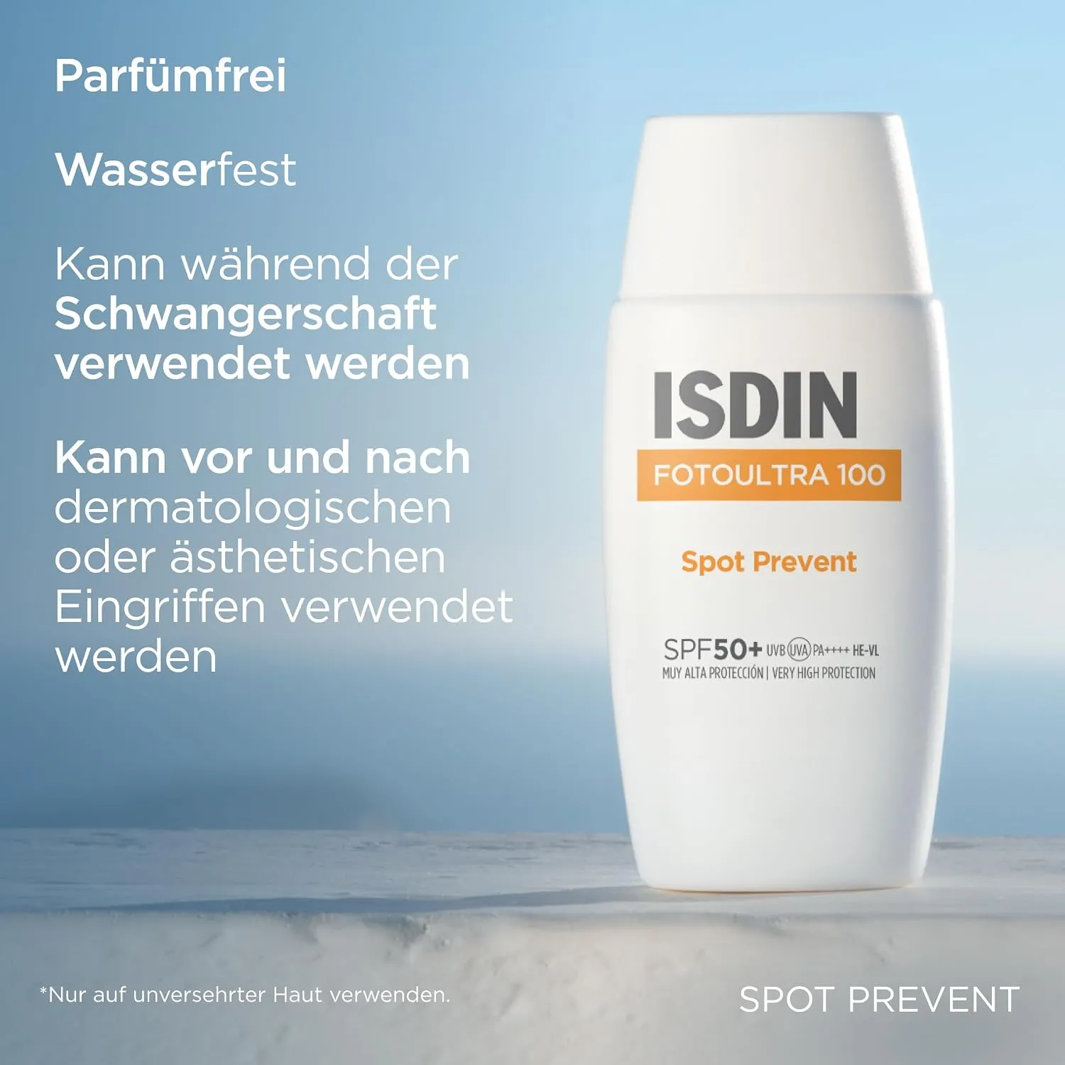 مایع ضد آفتاب اسپات پرونت SPF 50 بی رنگ ایزدین ۵۰ میلیلیتر 3 مایع ضد آفتاب اسپات پرونت SPF 50 بی رنگ ایزدین ۵۰ میلیلیتر