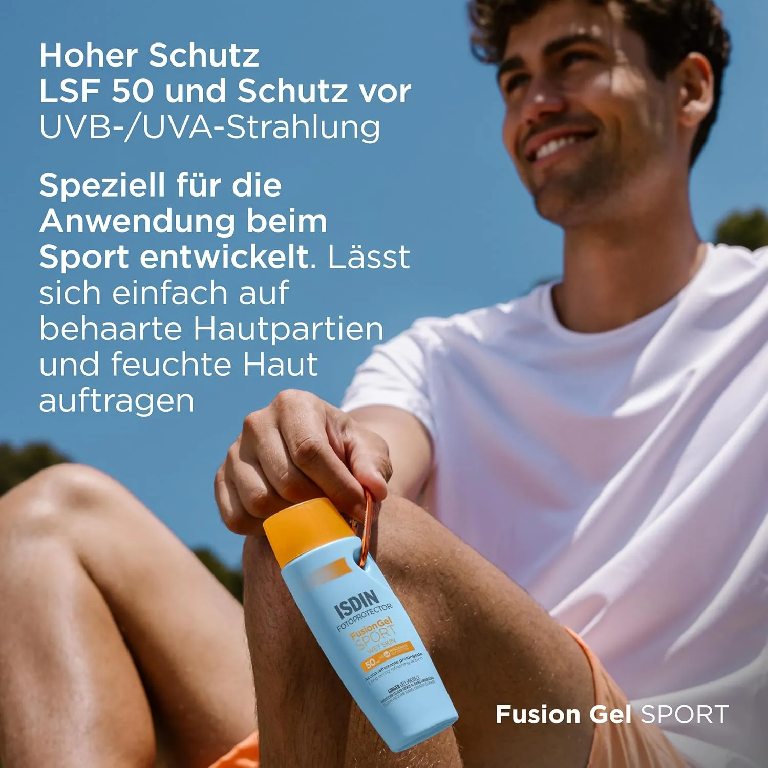 ژل ضد آفتاب آنتی اکسیدان فیوژن ژل اسپورت SPF 50 بی رنگ ایزدین 100 میلیلیتر 5 ژل ضد آفتاب آنتی اکسیدان فیوژن ژل اسپورت SPF 50 بی رنگ ایزدین 100 میلیلیتر
