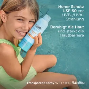 کرم ضد آفتاب بچگانه ضد آب ترنسپرنت اسپری ویت اسکین SPF 50 رنگ 27099 ایزدین ۲۵۰ میلیلیتر 6 de 0171 th fptransparentspraywspedspf50250ml benefits 2 0