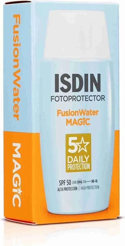 کرم ضد آفتاب فیوژن واتر مجیک SPF 50 بی رنگ ایزدین ۵۰ میلیلیتر 3 کرم ضد آفتاب فیوژن واتر مجیک SPF 50 بی رنگ ایزدین ۵۰ میلیلیتر