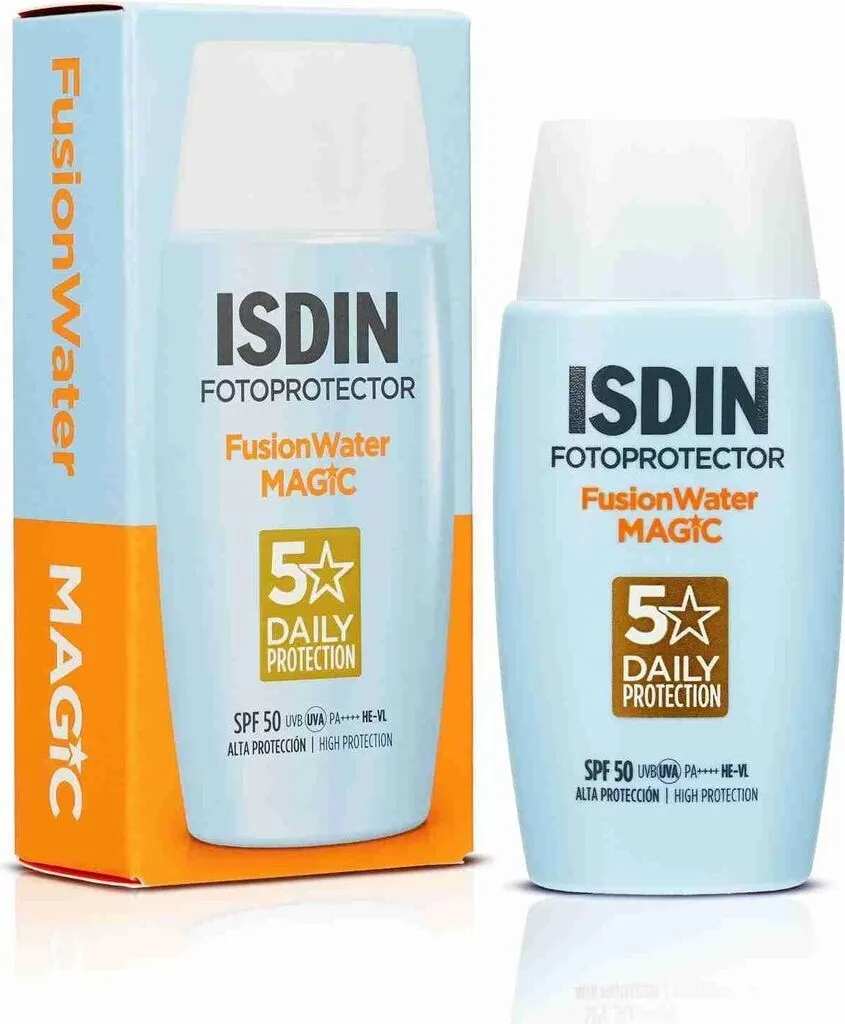 کرم ضد آفتاب فیوژن واتر مجیک SPF 50 بی رنگ ایزدین ۵۰ میلیلیتر 4 کرم ضد آفتاب فیوژن واتر مجیک SPF 50 بی رنگ ایزدین ۵۰ میلیلیتر