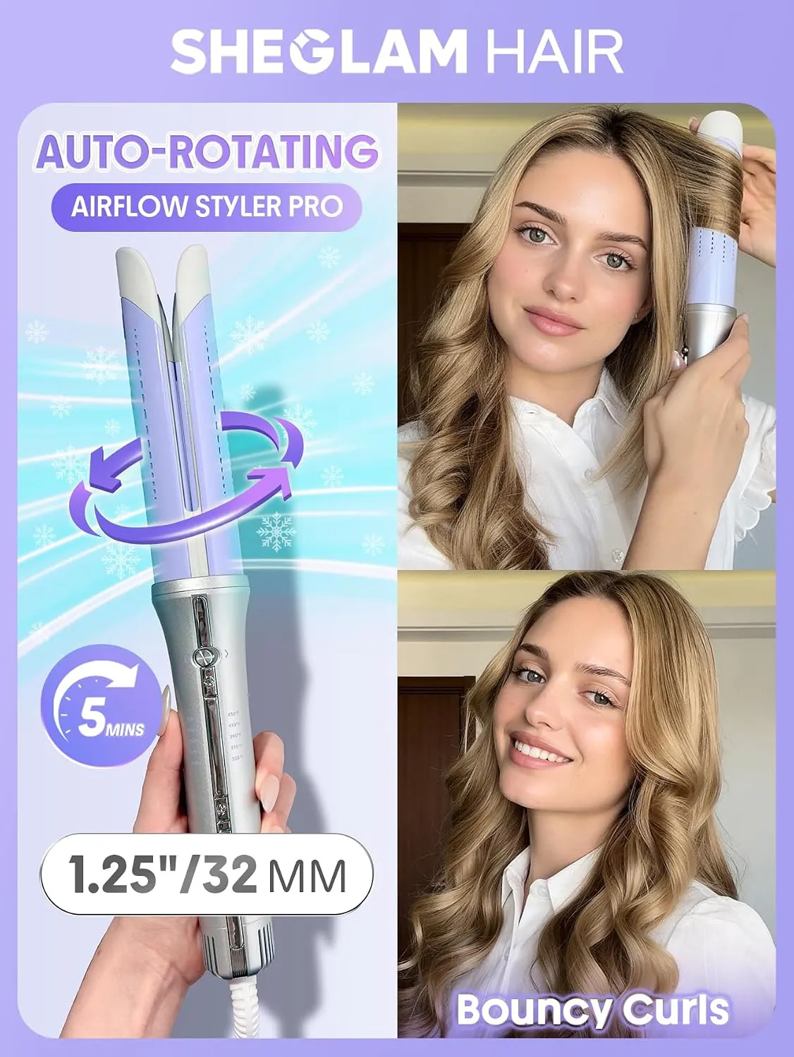 فر کننده مو اتوماتیک شیلگم مدل Hair One Touch Airflow Styler Pro 4 فر کننده مو اتوماتیک شیلگم مدل Hair One Touch Airflow Styler Pro